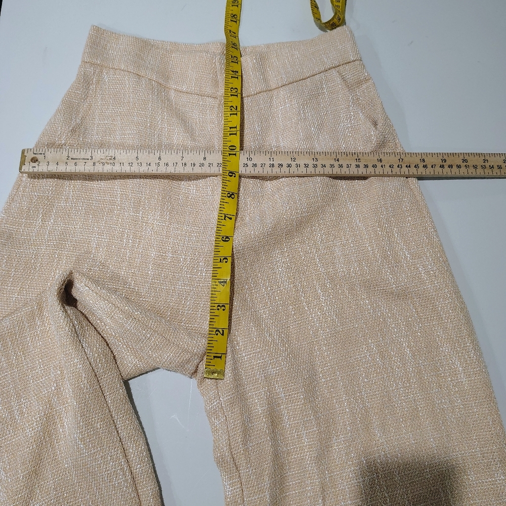 SHIEN Women's Tan Two Piece Wide Leg Pants Set Size M - Picture 8 of 16